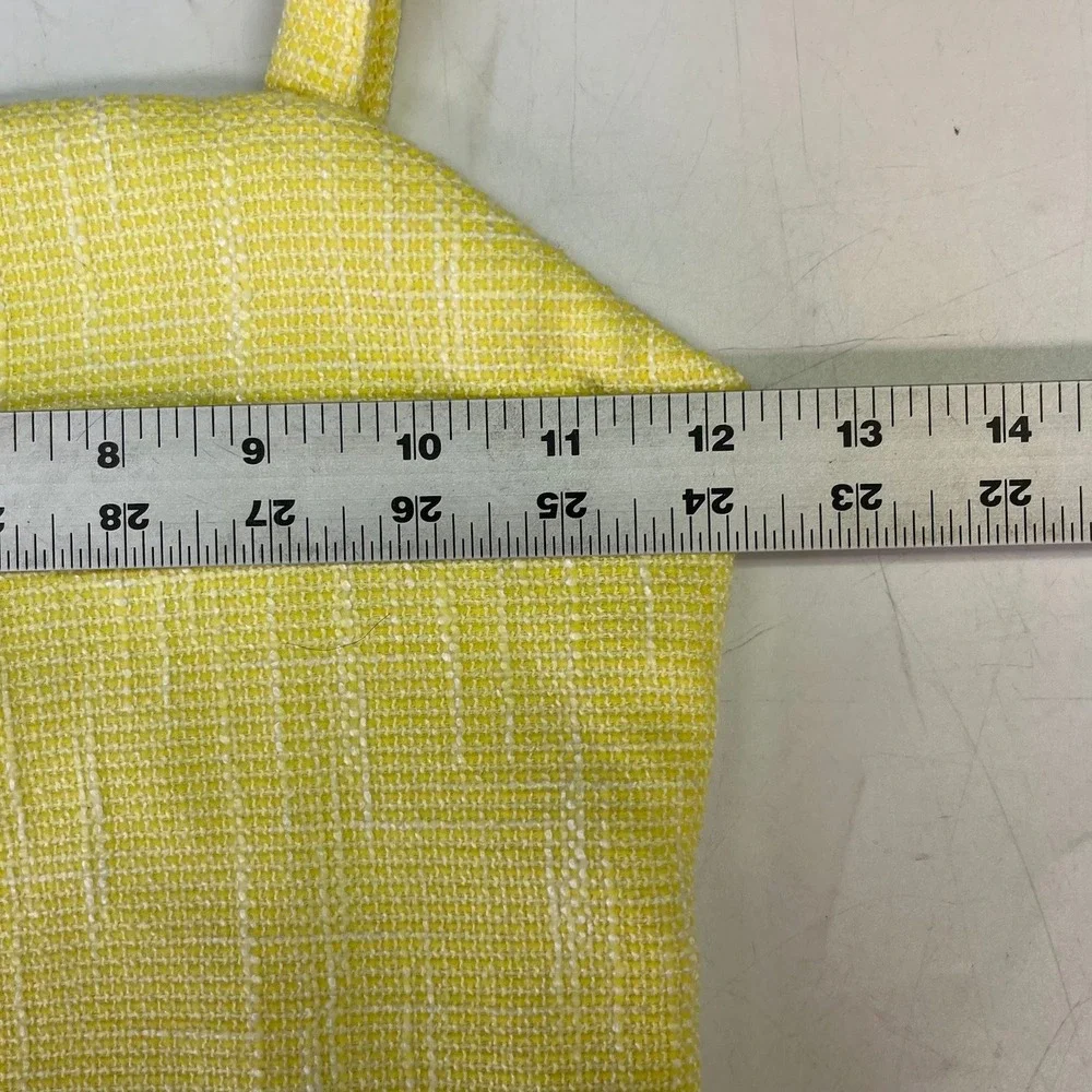 Truce Kids Yellow Textured Tweed 2-Piece Set Cropped Cami and Flare Pants Size S
